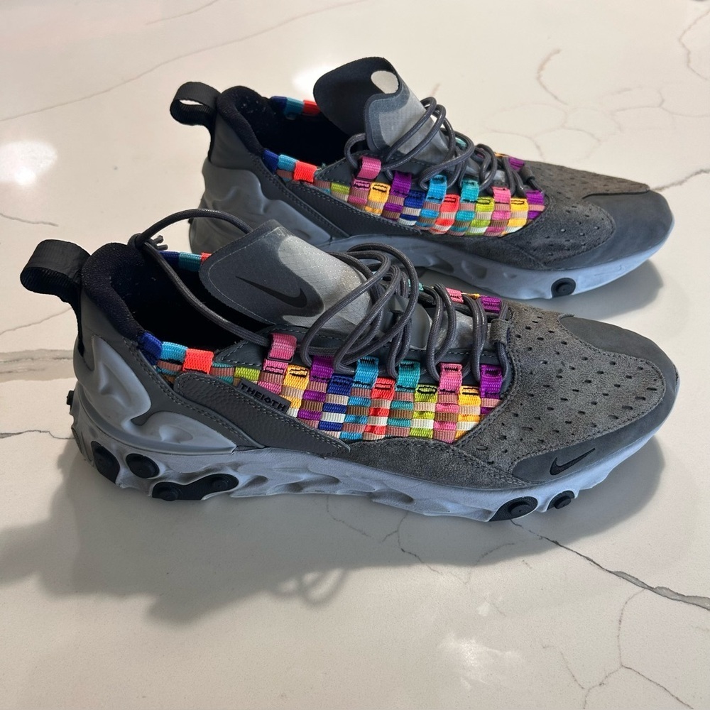 Nike React Sertu AT5301-004 Iron Grey Multi Sz 9.5 Running Shoes Rare Colorway - Picture 5 of 13